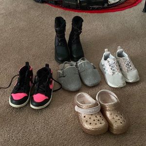 Lot of Size 9 Toddler Girl Shoes - 5 pairs!